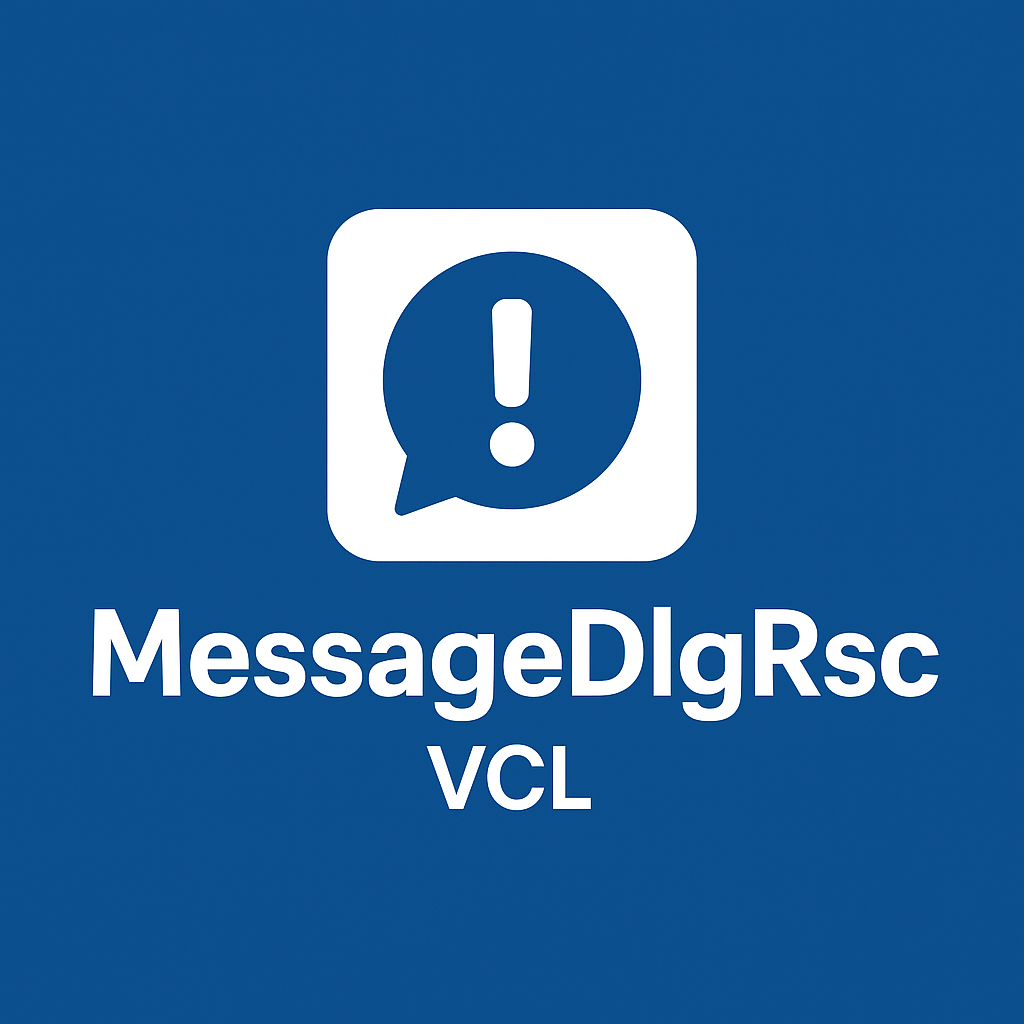Biblioteca Delphi VCL MessageDlgRsc 
